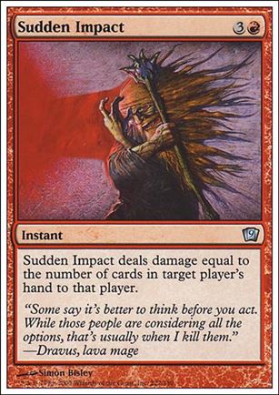 Magic the Gathering: 9th Edition (Base Set) card 222 Sudden Impact