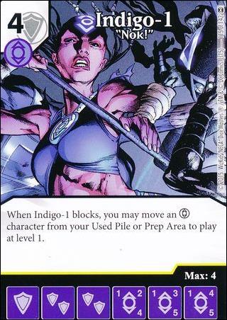 DC Comics Dice Masters War of Light card 115 Indigo-1:Nok!