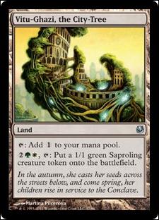 Magic the Gathering: Duel Decks: Ajani vs. Nicol Bolas card 37 Vitu-Gazi, the City Tree