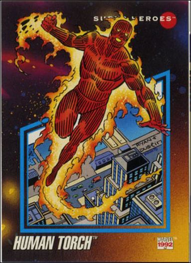 Marvel Universe: Series 3 (Base Set) card 58 Human Torch