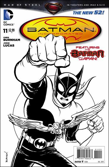 Batman Incorporated (2012) issue 11-E Chris Burnham 1:100 Black and White Cover
