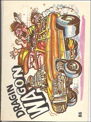 Oddest Odd Rods (Base Set) card 86 Dragin Wagon (Fan Art on Back)