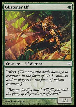 Magic the Gathering: New Phyrexia card 111 Glistener Elf