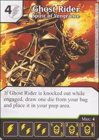 Marvel Dice Masters Avengers vs. X-Men  card 75 Ghost Rider: Spirit of Vengeance