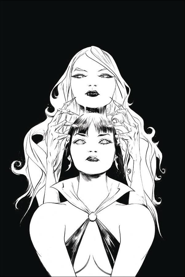 Vampirella / Red Sonja issue 9-O Jae Lee 1:25 Black & White Virgin Cover
