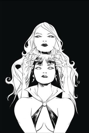 Vampirella / Red Sonja issue 9-O Jae Lee 1:25 Black & White Virgin Cover