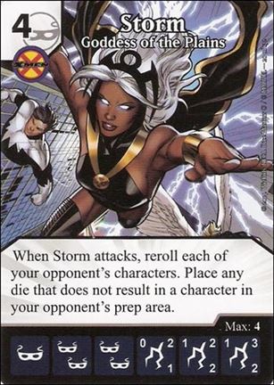 Marvel Dice Masters Avengers vs. X-Men  card 20 Storm: Goddess of the Plains
