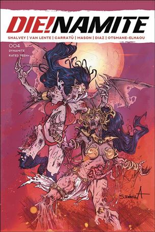 Die!namite issue 4-L Sergio Davila 1:10 Cover