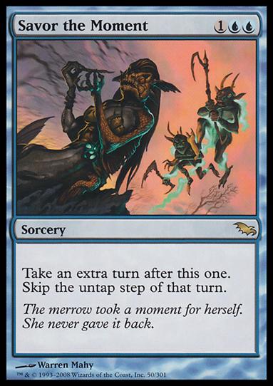 Magic the Gathering: Shadowmoor (Base Set) card 50 Savor the Moment