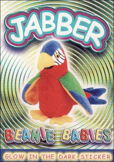 Beanie Babies Series 4 (Glow in the Dark Sticker Subset) card nn14 Jabber