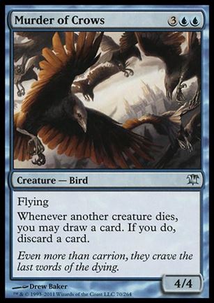 Magic the Gathering: Innistrad (Base Set) card 70 Murder of Crows