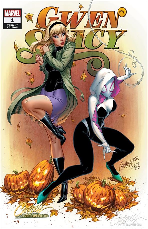 Gwen Stacy issue 1-M J. Scott Campbell "Fall" Cover 1/1500
