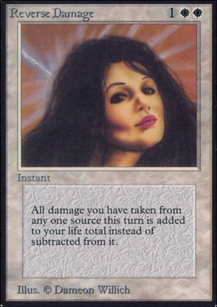 Magic the Gathering: Limited Edition Alpha (Base Set) card 35 Reverse Damage