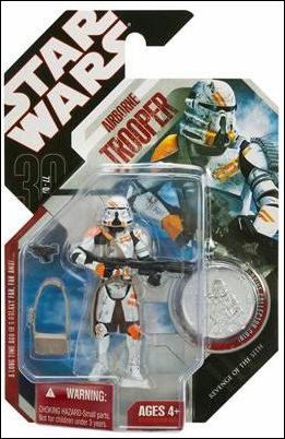Star Wars: 30th Anniversary Collection 3 3/4" Action Figures (2007) figure 7 Airborne Trooper w/ Collector Coin