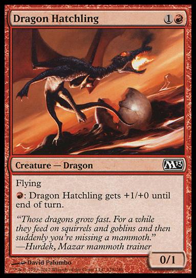 Magic the Gathering: 2013 Core Set (Base Set) card 128 Dragon Hatchling