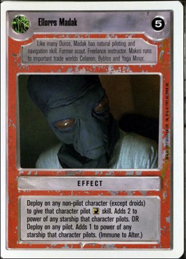 Star Wars: Premiere Unlimited (Base Set) card 210 Ellors Madak