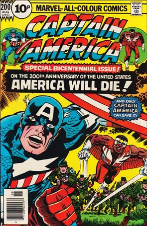 Captain America (1968) issue 200-C UK Price Cover