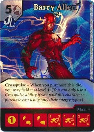 DC Comics Dice Masters Green Arrow and The Flash card 117 Barry Allen: CSI