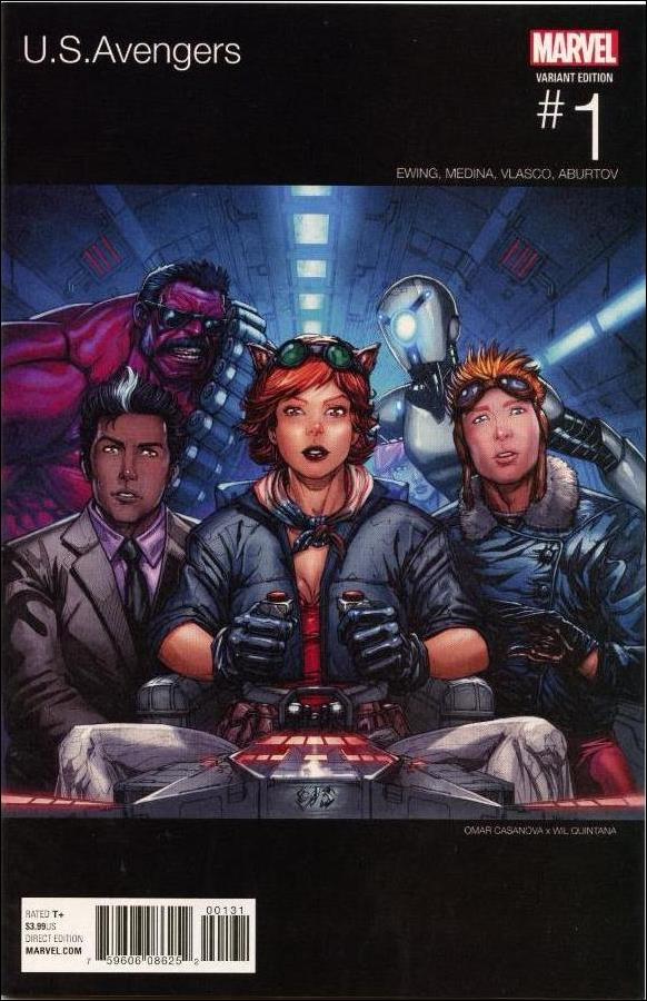 U.S.Avengers issue 1-C Omar Casanova Hip Hop Cover