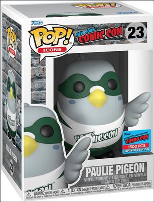 POP! Icons figure 23-J Paulie Pigeon (Jets White Jersey) NYCC 2021 1/1500