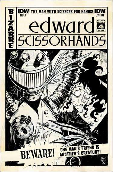 Edward Scissorhands issue 2-C Drew Rausch 1:10 Artist's Edition Cover