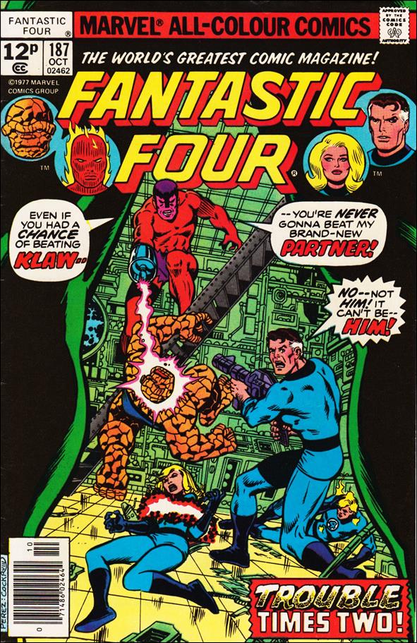 Fantastic Four (1961) issue 187-C UK Price Cover
