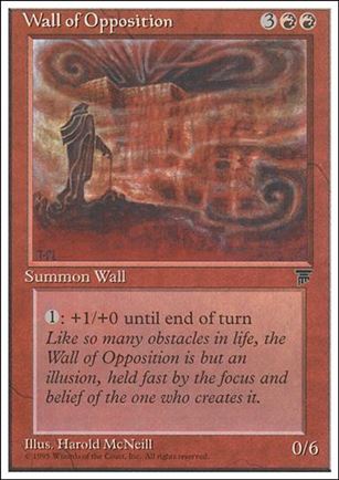 Magic the Gathering: Chronicles (Base Set) card 56 Wall of Opposition