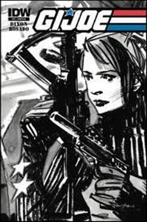 G.I. Joe (2011) issue 13-D William Rosado 1:10  B & W Cover