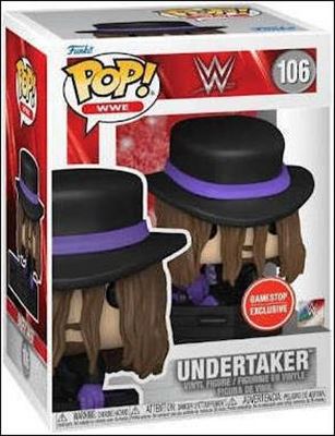 POP! WWE figure 106 Undertaker GameStop Exclusive