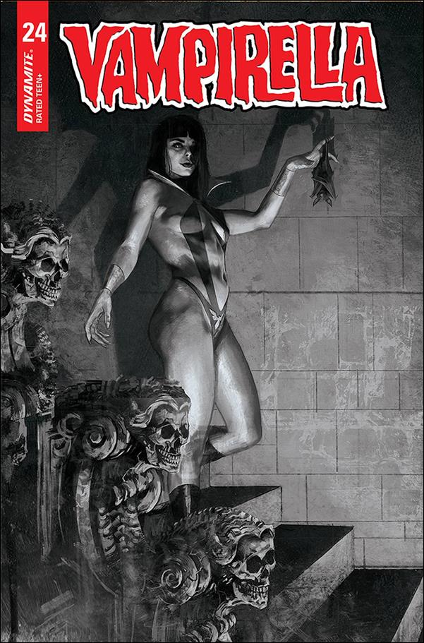 Vampirella (2019) issue 24-P Marco Mastrazzo 1:40 Black & White Cover
