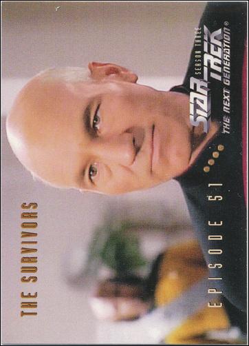 Star Trek: The Next Generation - The Episode Collection Season Three (Base Set) card 240 The Survivors, Episode 51C
