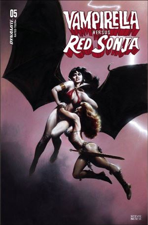 Vampirella vs Red Sonja issue 5-C Steve Beach Cover