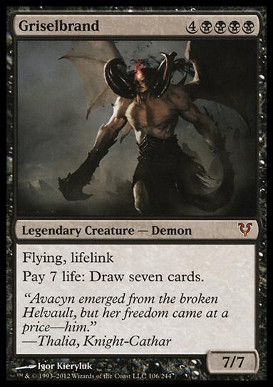 Magic the Gathering: Avacyn Restored (Base Set) card 106 Griselbrand