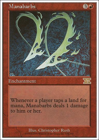 Magic the Gathering: 6th Edition (Base Set) card 194 Manabarbs