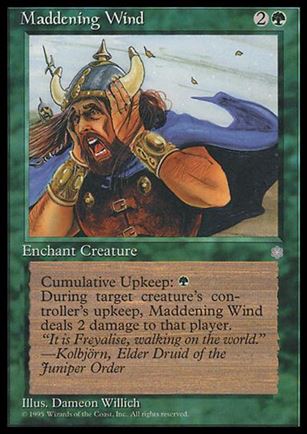 Magic the Gathering: Ice Age (Base Set) card 254 Maddening Wind