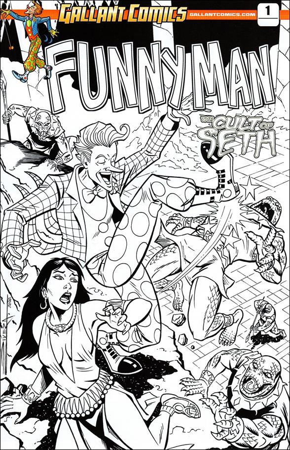 Funnyman: The Cult of Seth issue 1-D Luis Rivera Black & White Edition