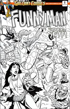 Funnyman: The Cult of Seth issue 1-D Luis Rivera Black & White Edition