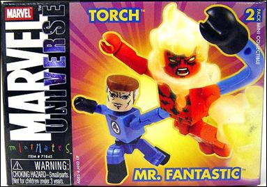 Marvel Minimates figure 22 Human Torch and Mr. Fantastic