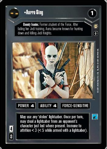 Star Wars: Tatooine Limited (Base Set) card 1 Aurra Sing