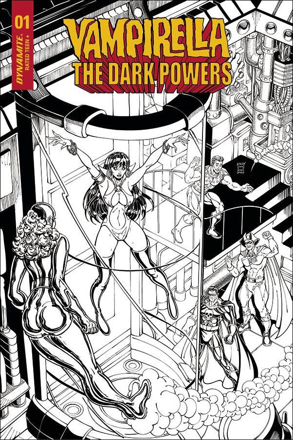 Vampirella: The Dark Powers issue 1-I Will Robson 1:11 Black & White Cover