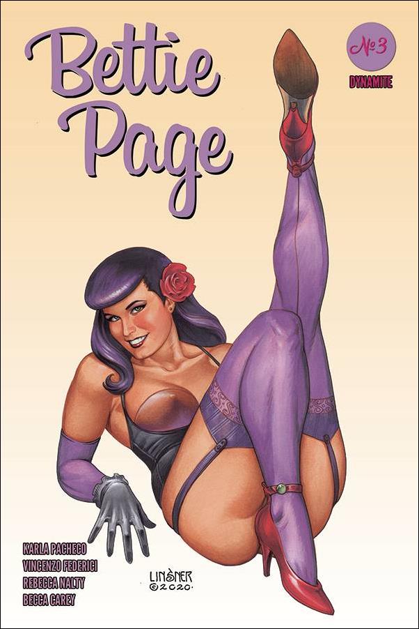 Bettie Page (2020) issue 3-C Joseph Michael Linsner Cover