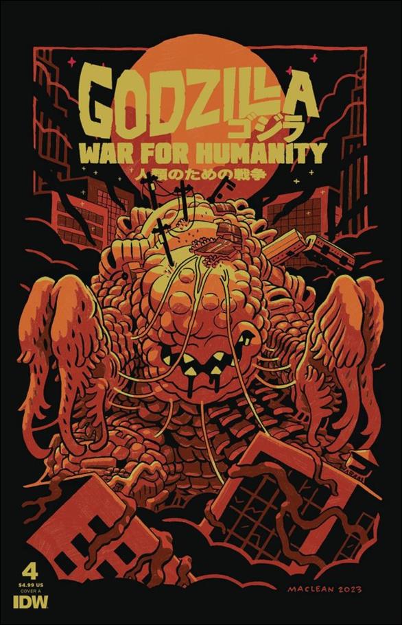 Godzilla: War for Humanity issue 4 Andrew MacLean Cover
