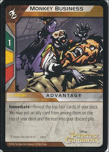 Pirates of the Caribbean - Dead Man's Chest (Base Set) card PDC097 Monkey Business