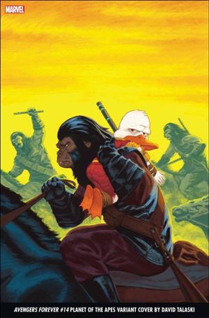 Avengers Forever (2022) issue 14-D David Talaski Planet of the Apes Cover
