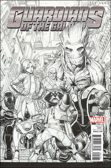 Guardians of the Galaxy (2015)  issue 1-F Arthur Adams 1:100 Sketch Cover