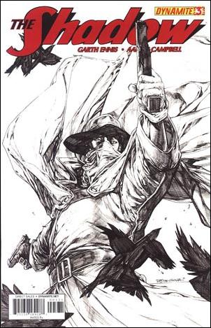 Shadow (2012) issue 3-E Stephen Segovia Black & White Cover