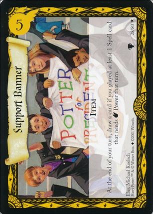 Harry Potter: Quidditch Cup (Base Set) card 28 Support Banner