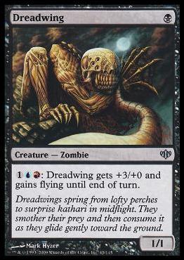 Magic the Gathering: Conflux (Base Set) card 43-B Dreadwing (Foil)