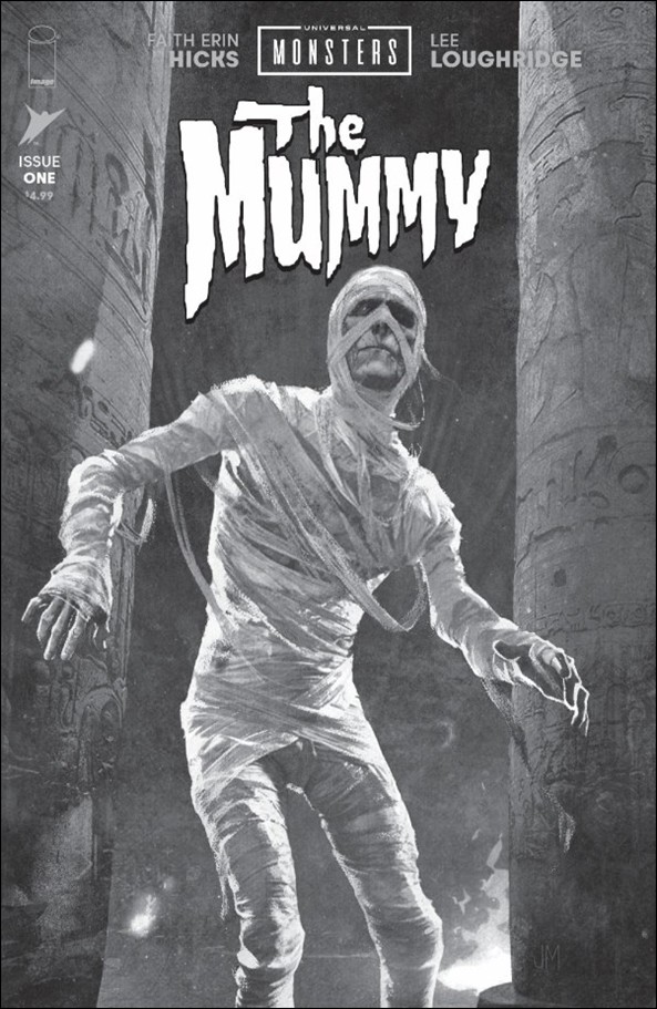 Universal Monsters: The Mummy (2025) issue 1-D Joshua Middleton B&W 1:25 Cover