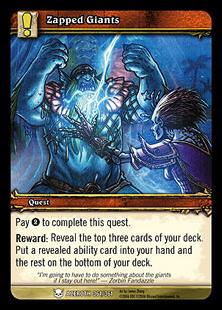 World of Warcraft: Heroes of Azeroth (Base Set) card 361 Zapped Giants